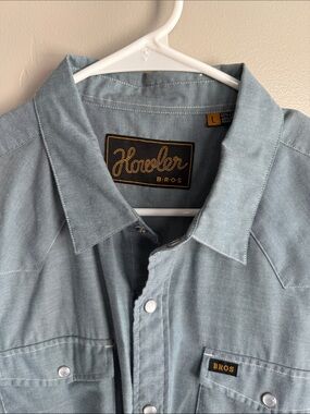 Howler Bros Light Blue Button-Up SS Shirt